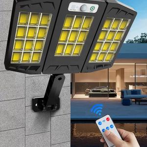 室外防水发光二极管墙壁传感器运动灯，带<span class=keywords><strong>3</strong></span>种照明模式折叠灯，用于花园庭院后院太阳能路灯 - Product Image 2