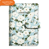 Carnet spirale vintage à broderie florale, journal personnalisé avec logo, agenda de voyage A5 pour femmes, cadeaux d'entreprise