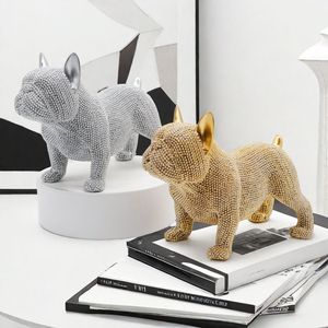 Nouvelle arrivée 2024 produits extra large résine bouledogue français <span class=keywords><strong>statue</strong></span> bouledogue stockage majordome sculpture maison <span class=keywords><strong>déco</strong></span> ornements - Product Image 1