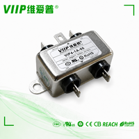 Filtre de puissance monophasé EMI RFI VIP4-1A-06(10243) 6A 115/250VAC 50-60Hz, filtre de purification de bruit CA pour système d'alimentation