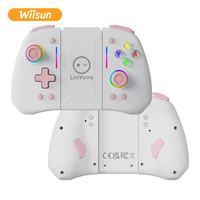 Joystick KS42 RGB Light sans fil à six axes Turbo Fonction Vibration Moteur Commutateur Joycon Console pour les joueurs de jeux