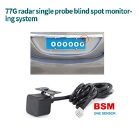 77Ghz 79GHz Sensor único BSD Radar de onda milimétrica a prueba de agua Punto ciego LCA Sistema de asistencia de cambio de carril con detector BSM