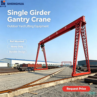 Pont roulant monopoutre à rail mobile de type MH, certifié CE ISO, pour usage extérieur