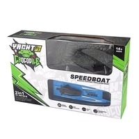 YT 2.4G Jouet bateau télécommandé RC en plastique, simulation électrique, haute vitesse, pour aquarium, piscine, rivière, Alligator et Crocodile