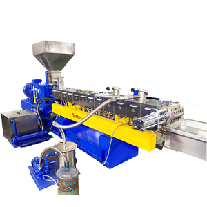 Hemat energi Pp Pe Abs Pvc PLC sekrup ganda plastik granulator ganda sekrup ekstruder Compound extruder - Product Image 3