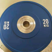 Ensemble d'haltères de musculation en acier de 10 kg et 20 kg, compétitif, pour l'entraînement de la force, haute élasticité, grand trou, logo personnalisé en couleur