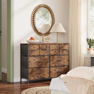 Table console en plastique à 8 tiroirs Top Fashion pour salon entrée bébé jouet rangement commodes <span class=keywords><strong>armoire</strong></span> avec <span class=keywords><strong>armoire</strong></span> en tissu - Product Image 4