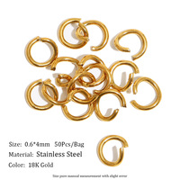 DIY Fermoir Jump Ring Binder Accessoires Spring Buckle Extension Chains Accessoires en acier inoxydable pour la fabrication de bijoux