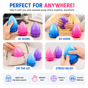 ของเล่นบีบลดความเครียดแบบพกพา ซิลิโคนรูปเกี๊ยววุ้นวิ้งๆ ยี่ห้อ Needoh Dippin Dazzler ขายส่งยอดนิยม บรรจุกล่องของขวัญ - Product Image 3