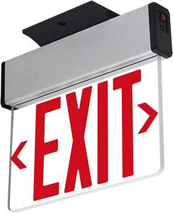 R/G lettere montate in superficie a <span class=keywords><strong>Led</strong></span> con bordo illuminato in alluminio acrilico cartello di uscita a <span class=keywords><strong>Led</strong></span> ricaricabile fuoco di emergenza segnale di luce - Product Image 2