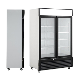 <span class=keywords><strong>Vitrine</strong></span> réfrigérée verticale à 2 portes vitrées avec éclairage LED pour boissons - Product Image 5
