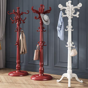 Cappotto in legno massello stile europeo <span class=keywords><strong>appendiabiti</strong></span> da pavimento <span class=keywords><strong>a</strong></span> <span class=keywords><strong>soffitto</strong></span> stendino stendino cappottino <span class=keywords><strong>appendiabiti</strong></span> - Product Image 4