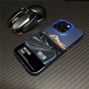 Coque de téléphone OEM usine Paysage Montagne Neige pour iPhone 16 15 14 13 12 11 Pro XS 16E X XR 7 8 Plus Plaqué Mat Rigide - Product Image 2