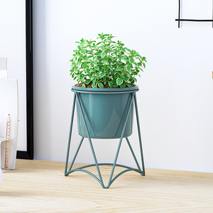 Support métallique pour pots de fleurs, <span class=keywords><strong>plantes</strong></span> en pot succulent, de balcon, présentoir de fleurs - Product Image 4