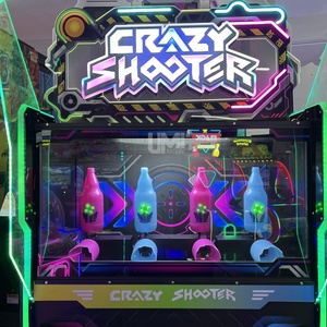 Bán buôn kim loại đồng tiền hoạt động điên bắn mục tiêu trò chơi Arcade máy 2 người chơi chai mục tiêu súng Laser Trò chơi bắn súng giả lập - Product Image 5