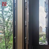 Ventanas corredizas de vidrio energéticamente eficientes de marca superior Diseño moderno Aleación de aluminio Suave Horizontal Insonorizadas Exterior Villa