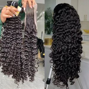 Peluca Frontal Completa HD, Superventas, Cabello Vietnamita Virgen 100% Natural, Rizado Birmano, Ondulado Natural, Pelucas de Cabello Humano - Product Image 1