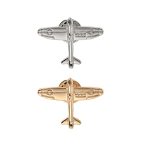 Épingles en métal émaillé pour avion, broche en or et argent, sac à dos, insigne de revers, bijoux d'avion pour enfants, vente en gros