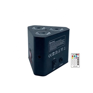 Đèn Mới 3Pcs RGBWA + UV <span class=keywords><strong>Led</strong></span> Battery Powered Không Dây Dmx IR Điều Khiển Từ Xa Nêm Cải Cách Hành Chính Ánh Sáng DJ Wedding ánh Sáng Sân Khấu - Product Image 6