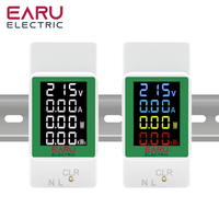 Numérique AC 100A Tension Courant kWh Moniteur d'énergie électrique Compteur VOLT AMP Voltmètre Aampèremètre Wattmètre Din Rail EAEM-008