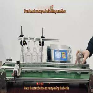 Machine de remplissage semi-automatique de liquides et d'huiles en bouteille avec convoyeur pour boissons et jus - Product Image 6