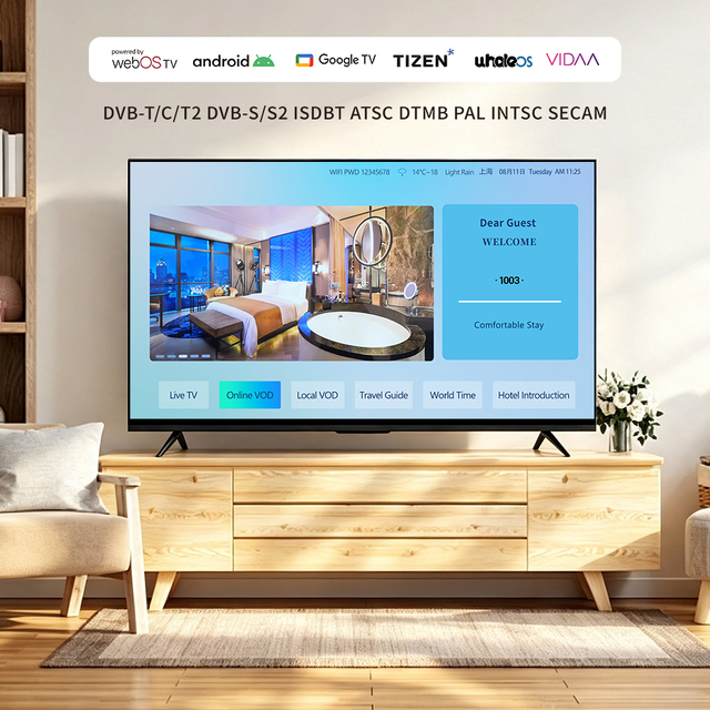Smart TVs 75 85 100 Inch OEM ODM Android Google LED LCD Televisores Inteligentes 4K 8K UHD African Middle East TV Television