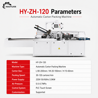 Machine d'emballage automatique de cartons de chocolat HY-ZH-120 pour le conditionnement de dentifrice et de savon en emballage enveloppant pliable et scellé