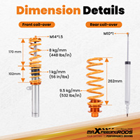 Amortisseurs et ressorts hélicoïdaux MaXpeedingrods pour BMW Série 3 E90 E91 E92 E93 2005-2013