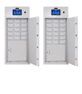 Armoire à clés intelligente à 4 niveaux avec lecteur d'empreintes digitales et mot de passe, type tiroir, stockage cloud pour la gestion des clés de bureau - Product Image 2