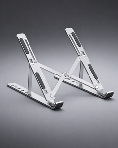Soporte ajustable antideslizante de aluminio para ordenador portátil, soporte plegable portátil para ordenador portátil, soporte de refrigeración multiángulo para uso en escritorio - Product Image 1