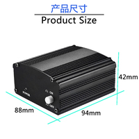Alimentation Phantom Professionnelle 12V Nouveau Style GAZ-48 pour Microphone de Studio à Condensateur