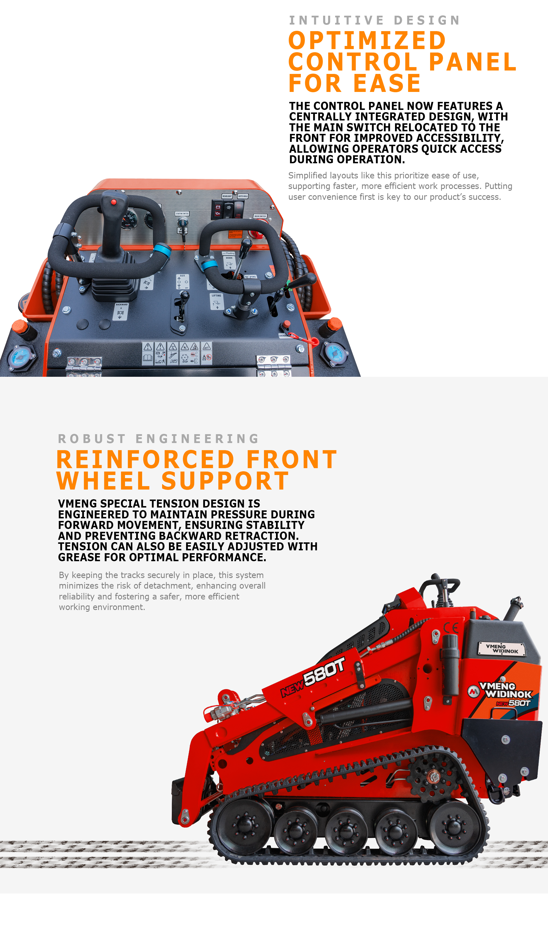 1000lbs Powerful Dual Auxiliary Hydraulic Mini Skid Steer
