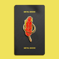 Citations gratuites épingles en émail broches en forme de feuille personnalisées insignes de revers bijoux cadeau pour enfants amis