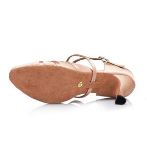 Lacets fins <span class=keywords><strong>en</strong></span> satin rose <span class=keywords><strong>pour</strong></span> femmes, <span class=keywords><strong>chaussures</strong></span> de <span class=keywords><strong>danse</strong></span> latine à la mode, avec de hautes de 7.5 cm, vente <span class=keywords><strong>en</strong></span> gros, L117 - Product Image 3