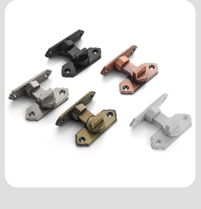 Serrure de <span class=keywords><strong>porte</strong></span> à boulon en alliage d'aluminium 180 °   Loquet de <span class=keywords><strong>porte</strong></span> intérieur rotatif de sécurité, en or, épaissi, antivol, pour portes en bois - Product Image 5