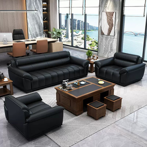 Ensemble de canapés sectionnels en cuir véritable 3+2+1 places, style moderne professionnel, mobilier de <span class=keywords><strong>loisirs</strong></span>, éponge écologique, durable et confortable - Product Image 4