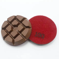 Disque de polissage diamanté de 3 pouces pour sols en béton, outil de meulage pour granit et pierre 50 # -3000 #   Abrasif à grain fin