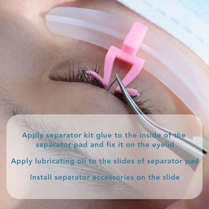 Parches de Separación Rápida Reutilizables <span class=keywords><strong>con</strong></span> 2 Pares de Parches para Extensiones de Pestañas <span class=keywords><strong>con</strong></span> Rieles - Product Image 2