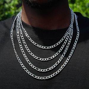 Su geçirmez kararmaz ücretsiz paslanmaz çelik zincir takı zincir Nk zincir Hip-Hop kolye erkekler kadınlar için - Product Image 6