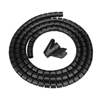 Bandes d'emballage d'enroulement de câble en spirale PE de haute qualité accessoires de fil de gestion de câble d'approvisionnement d'usine Kit de rangement de câble finition de harnais