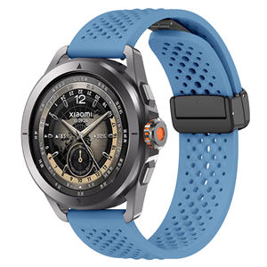Correa de silicona con agujero de <span class=keywords><strong>malla</strong></span> transpirable y hebilla magnética de 22mm para <span class=keywords><strong>reloj</strong></span> <span class=keywords><strong>Xiaomi</strong></span> S4 (WB1103T) - Product Image 2