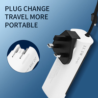 Chargeur mural portable mini 5000 mAh avec logo OEM, étanche, câble intégré, charge rapide 20W Type C pour iPhone, batterie externe