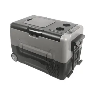 42L Insulated Ice Cooler Box PU Outdoor Camping Picnic Portable Ultra Large Capacity Ice Chest Cooler With Wheels
