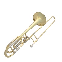 EarlMann Instruments Factory Direct Sales Professional B-Keyed Gold Lacquer Trombone