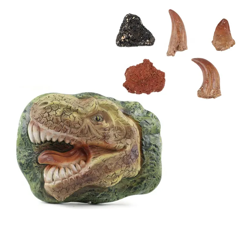 QS Popular STEM ciencia DIY arqueología excavación t-rex Animal dinosaurio fósil arqueológico excavación Kit juguetes para niños 8-10
