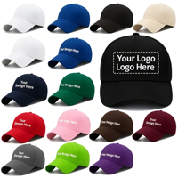 Casquettes de baseball en coton brodées en 3D personnalisées, style vintage bicolore, pour la course en extérieur, vente en gros