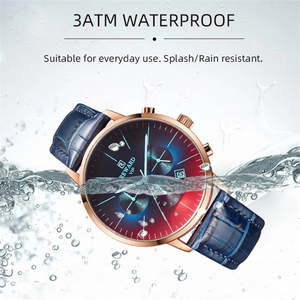 Reward Watch RD83001M หน้าปัดสีคู่ที่ไม่ซ้ำใครพร้อมสายหนังสีน้ำเงิน<span class=keywords><strong>3</strong></span>หน้าปัดย่อยนาฬิกาลำลองผู้ชายนาฬิกาแสดงปฏิทิน - Product Image 4