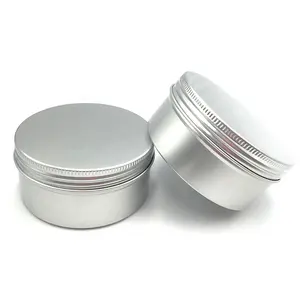 Alta qualidade 30g alumínio pele creme jar 100g 120g vazio alumínio rosto soro caixa alumínio lata