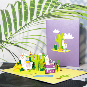 Venta al por mayor <span class=keywords><strong>de</strong></span> animales Pop up tarjeta <span class=keywords><strong>de</strong></span> invitación bendición <span class=keywords><strong>de</strong></span> vacaciones tarjeta <span class=keywords><strong>de</strong></span> agradecimiento con sobre colorido Alpaca 3D tarjeta <span class=keywords><strong>de</strong></span> felicitación <span class=keywords><strong>de</strong></span> <span class=keywords><strong>cumpleaños</strong></span> - Product Image 3