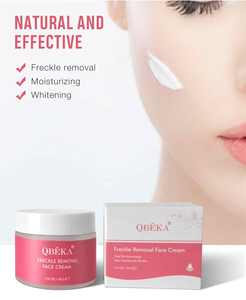 Crème pour le visage QBEKA pour éliminer les taches de rousseur, crème éclaircissante pour le visage avec des ingrédients naturels, <span class=keywords><strong>correcteur</strong></span> de taches brunes pour tous les types de peau - Product Image 1